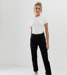 Черные джинсы прямого кроя Bershka - Черный
