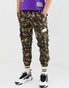 Брюки карго с карманами и камуфляжным принтом AAPE By A Bathing Ape - Зеленый