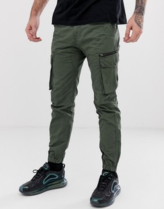 Узкие брюки карго цвета хаки River Island - Зеленый
