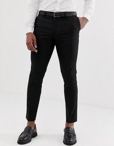 Черные брюки скинни Burton Menswear - Черный