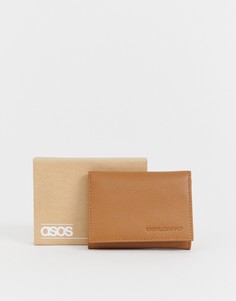 Коричневый кожаный кошелек в винтажном стиле ASOS DESIGN - Рыжий