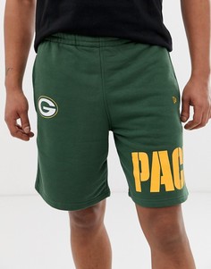 Зеленые шорты с логотипом NFL Green Bay Packers New Era - Зеленый