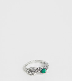 Серебряное кольцо со змеей и камнем Reclaimed Vintage Inspired эксклюзивно для ASOS - Серебряный