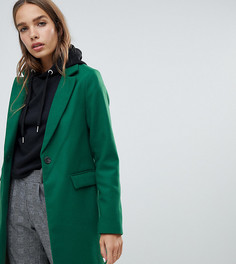 Приталенное зеленое пальто New Look - Зеленый