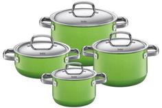 Наборы посуды из нержавеющей стали Silit Passion Colours Набор кастрюль 4пр. Passion Green