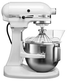 Планетарные миксеры KitchenAid Профессиональный планетарный миксер, дежа 4,80 л, 3 насадки, белый