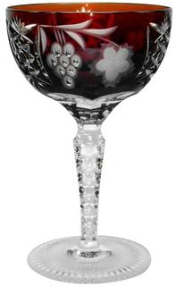 Бокалы для игристых вин Ajka Crystal Grape Dark ruby фужер для шампанского 210 мл