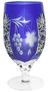 Стаканы для воды Ajka Crystal Grape Grape Cobalt blue фужер 450 мл