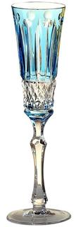 Бокалы для игристых вин Ajka Crystal St. Louis Light blue фужер для шампанского 120 мл