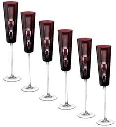 Наборы бокалов для шампанского Ajka Crystal Retro Amethyst набор фужеров для шампанского 110 мл аметист