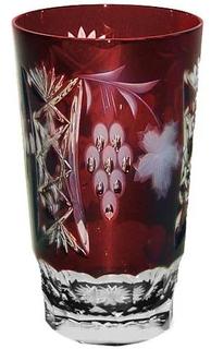 Стаканы для воды Ajka Crystal Grape Dark ruby стакан высокий 390 мл