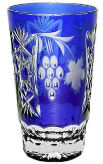 Стаканы для воды Ajka Crystal Grape Cobalt blue стакан высокий 390 мл