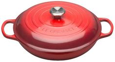 Чугунные кастрюли Le Creuset Кастрюля круглая неглубокая 30см, Вишня