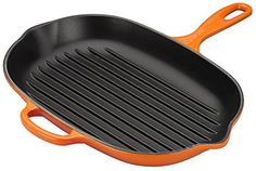 Чугунные сковороды Le Creuset Овальная сковорода-гриль 32см, Оранжевая лава