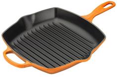 Чугунные сковороды Le Creuset Сковорода-гриль 26см, Оранжевая лава