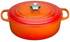 Чугунные кастрюли Le Creuset Кастрюля овальная 31см, Оранжевая лава