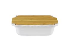 Керамические формы для выпечки Appolia Форма с доской прямоугольная Cook&Stock светло-серая 29х17,7х7,9см 1,7л