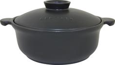 Керамические кастрюли Appolia Кастрюля круглая индукционная 3,1 л Terre&Flamme INDUCTION MATE BLACK LID 32,5х26,4х15,4см 3,1л