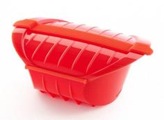 Посуда для приготовления в СВЧ Lekue, Конверт глубокий для запекания, красный