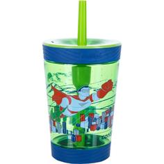 Детская посуда Contigo Детский стакан для напитков с трубочкой Spill Proof Tumbler 0,42л зеленый
