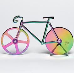 Ножи для пиццы Doiy Нож для пиццы из нержавеющей стали The Fixie радужный