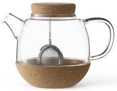 Заварочные чайники VIVA Scandinavia Cortica™ Чайник заварочный с ситечком 0,8 л, стекло/пробка