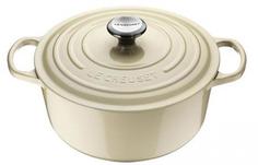 Чугунные кастрюли LE CREUSET Кастрюля круглая для запекания 28 см, чугун, жемчужный
