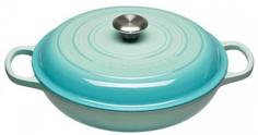 Чугунные кастрюли LE CREUSET Неглубокая кастрюля 30см, чугун, мята