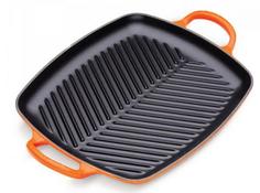 Чугунные сковороды LE CREUSET Прямоугольная сковорода-гриль, Огненная лава, 30 см