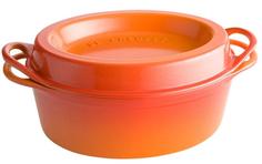 Чугунные жаровни LE CREUSET Дофу овальная, 30 см, чугун, оранжевая лава
