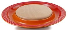 Тарелки LE CREUSET Подставка для сыра с деревянной доской 37х3,5 см, оранжевая лава