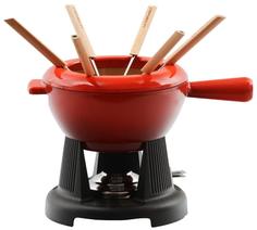 Прочее LE CREUSET Набор для фондю с длинной ручкой, чугун, вишня