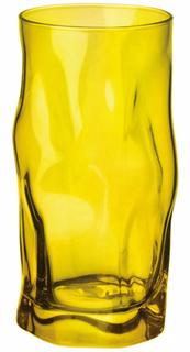 Наборы стаканов Bormioli Rocco Sorgente Cooler Yellow набор высоких стаканов 6 шт, 460 мл