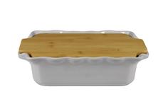 Керамические формы для выпечки Appolia Форма с доской прямоугольная Cook&Stock серая 33,5х20,4х8,9см 2,7л