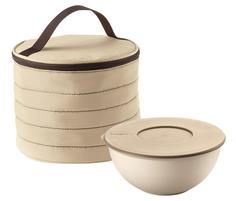 Контейнеры Guzzini Набор термосумка+контейнер Handy круглый бежевый