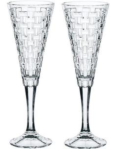 Наборы бокалов для шампанского Nachtmann Bossa Nova Toasting Flute Set 2, набор бокалов для шампанского 2 шт