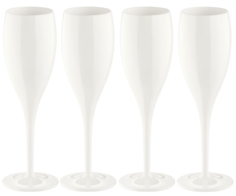 Бокалы для игристых вин Koziol CHEERS NO. 1 Бокал для шампанского белый 100 мл