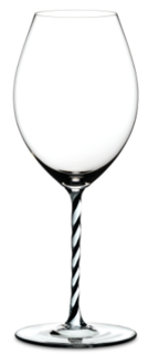 Бокалы для красного вина Riedel Fatto a Mano - Фужер Old World Syrah 600 мл хрустальное стекло с черно-белой ножкой 4900/41BWT