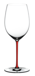 Бокалы для красного вина Riedel Fatto a Mano - Фужер Cabernet/Merlot 625 мл хрустальное стекло с красной ножкой 4900/0R