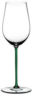 Бокалы для белого вина Riedel Fatto a Mano - Фужер Riesling/Zinfandel 395 мл хрустальное стекло с зеленой ножкой 4900/15G