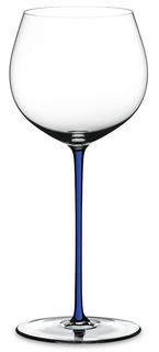 Бокалы для белого вина Riedel Fatto a Mano - Фужер Oaked Chardonnay 620 мл хрустальное стекло с синей ножкой 4900/97D