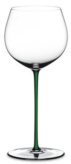 Бокалы для белого вина Riedel Fatto a Mano - Фужер Oaked Chardonnay 620 мл хрустальное стекло с зеленой ножкой 4900/97G