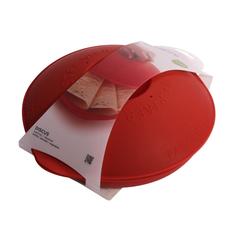 Посуда для приготовления в СВЧ Silicone Zone Блюдо для подогрева Discus Tortilla силиконовое, цвет: красный