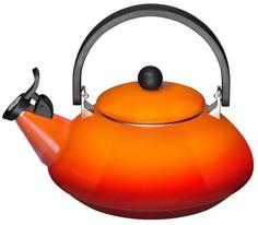 Наплитные чайники Le Creuset Чайник Zen со свистком 1.5л Оранжевая лава