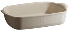 Посуда для запекания Emile Henry Форма для запекания прямоугольная большая 42x27 см, крем