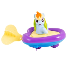 игрушка для ванной фигурка Рейнбоу Дэш в заводной лодочке My Little Pony