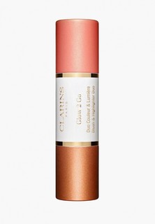 Румяна Clarins Glow 2 Go Blush and Highlighter Duo, 02 golden peach, 9 г