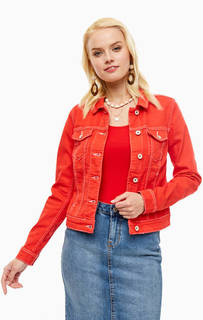 Куртка Красная джинсовая куртка с карманами Only