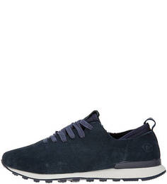 Кроссовки Синие замшевые кроссовки с втачной стелькой Low Leather Sneaker 6 Affex