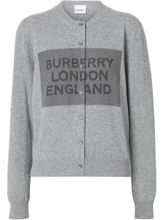 Burberry кашемировый кардиган с логотипом